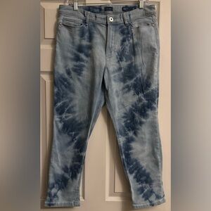 JJill Tie-Dye High Rise Blue Jeans 12P